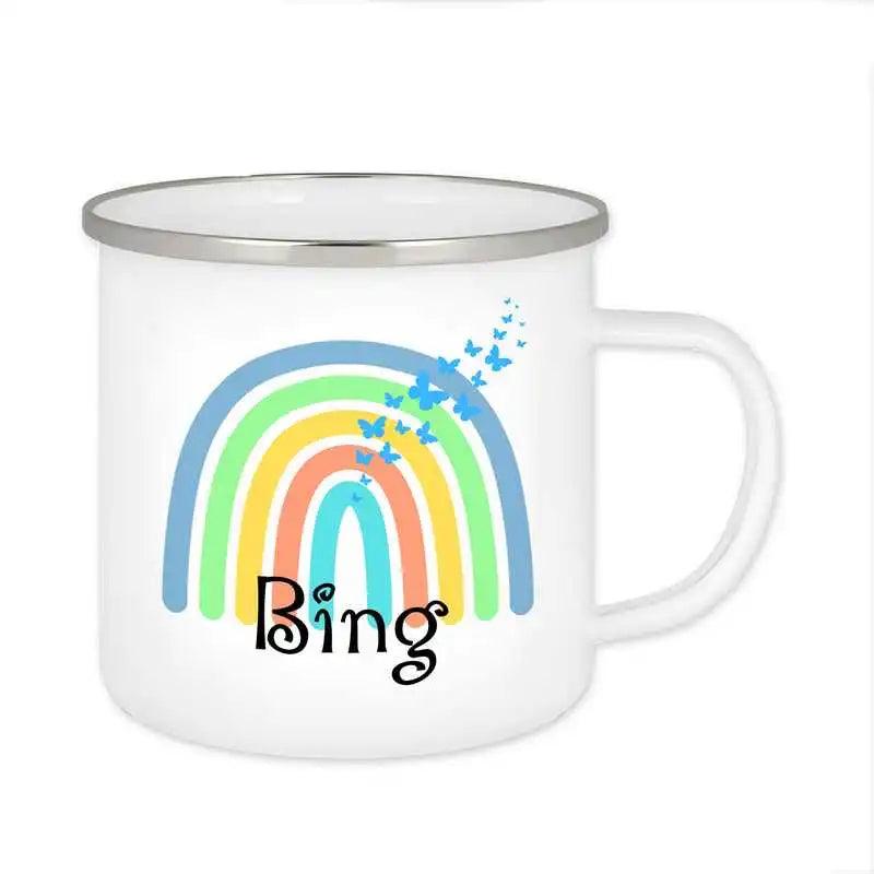 Emaille Tasse mit Namen | Motiv 4 | Bing - Druckerino