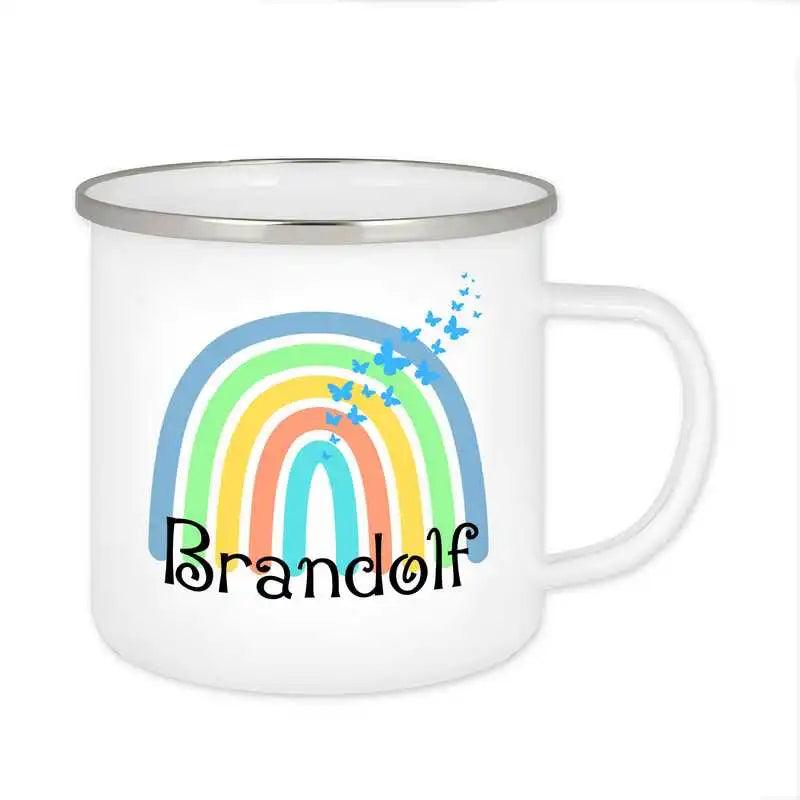 Emaille Tasse mit Namen | Motiv 4 | Brandolf - Druckerino