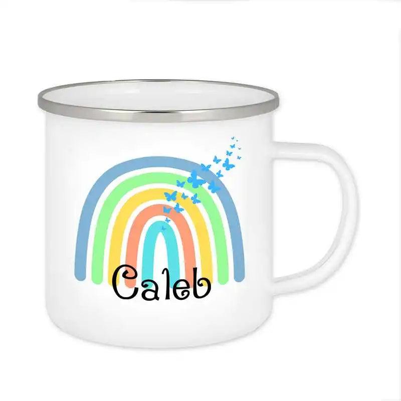 Emaille Tasse mit Namen | Motiv 4 | Caleb - Druckerino