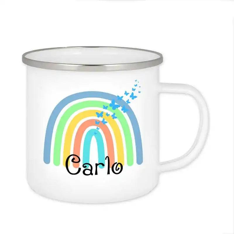 Emaille Tasse mit Namen | Motiv 4 | Carlo - Druckerino