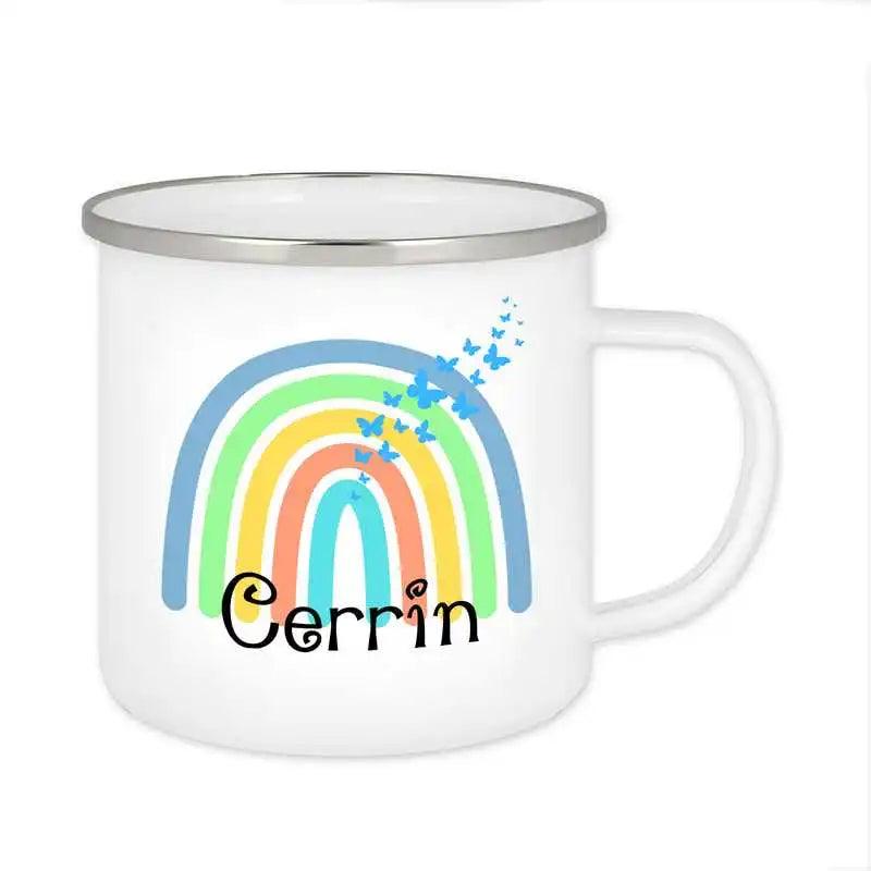 Emaille Tasse mit Namen | Motiv 4 | Cerrin - Druckerino