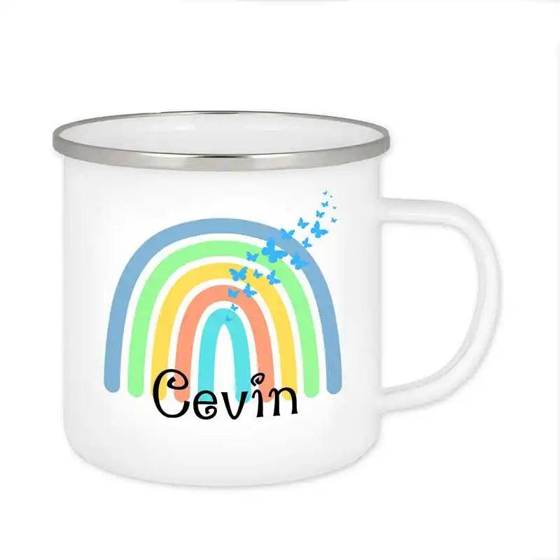 Emaille Tasse mit Namen | Motiv 4 | Cevin - Druckerino