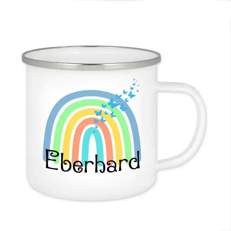 Emaille Tasse mit Namen | Motiv 4 | Eberhard - Druckerino