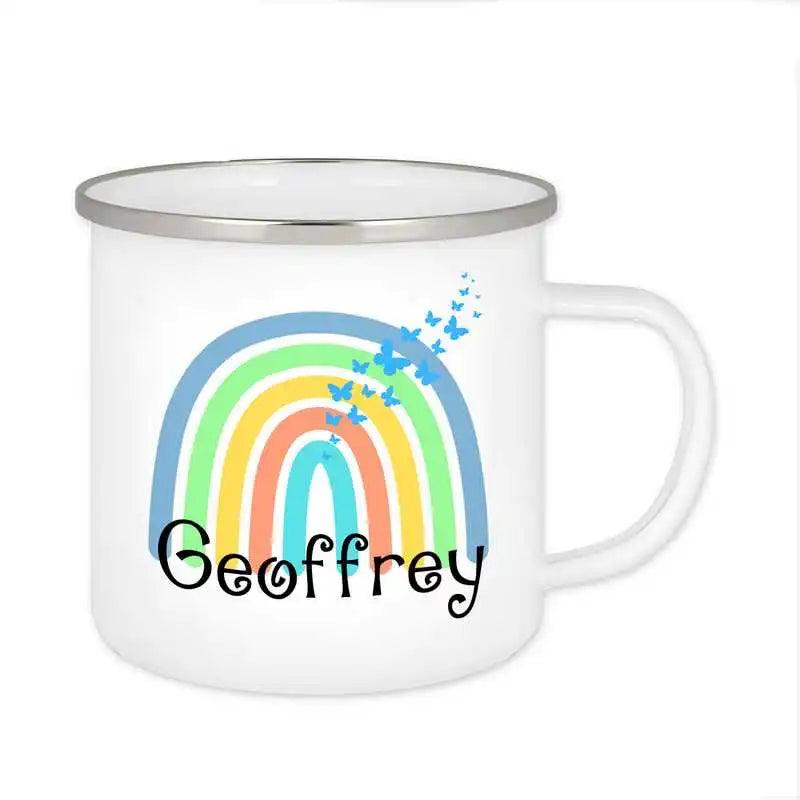 Emaille Tasse mit Namen | Motiv 4 | Geoffrey - Druckerino