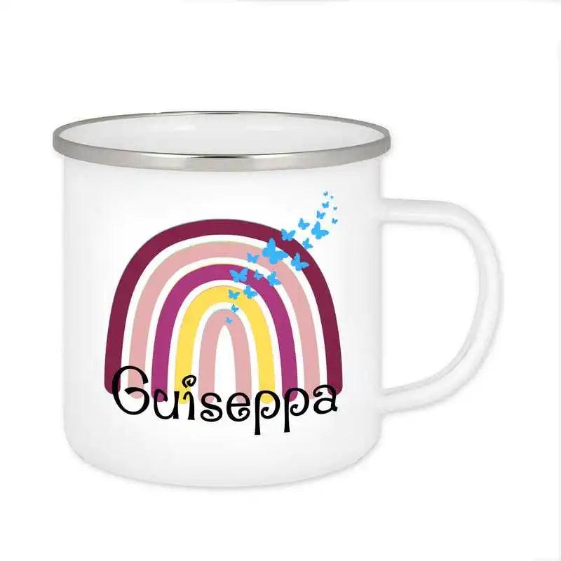 Emaille Tasse mit Namen | Motiv 4 | Guiseppa - Druckerino