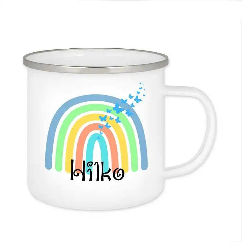 Emaille Tasse mit Namen | Motiv 4 | Hilko - Druckerino