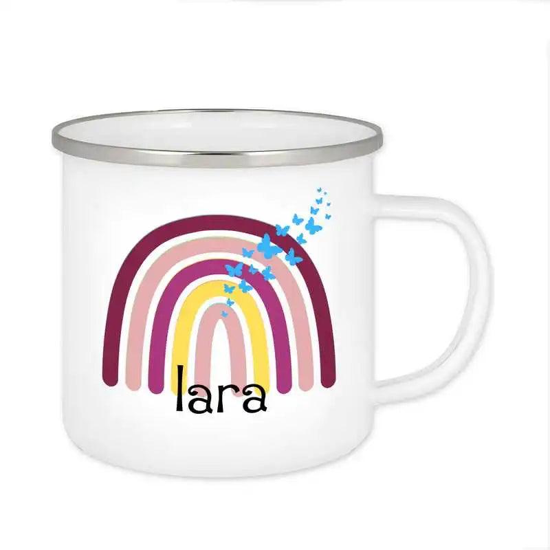 Emaille Tasse mit Namen | Motiv 4 | Iara - Druckerino