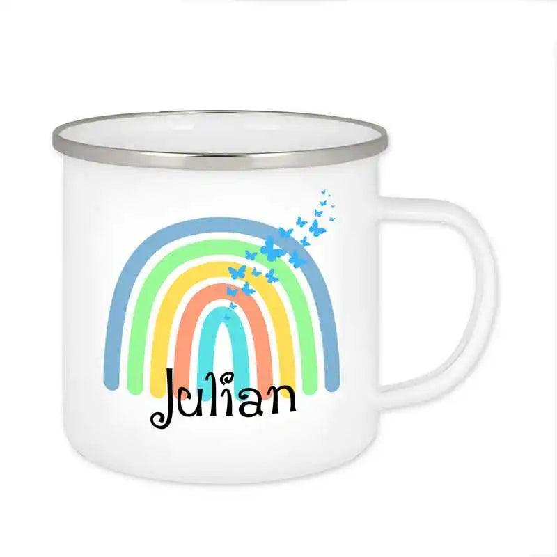 Emaille Tasse mit Namen | Motiv 4 | Julian - Druckerino