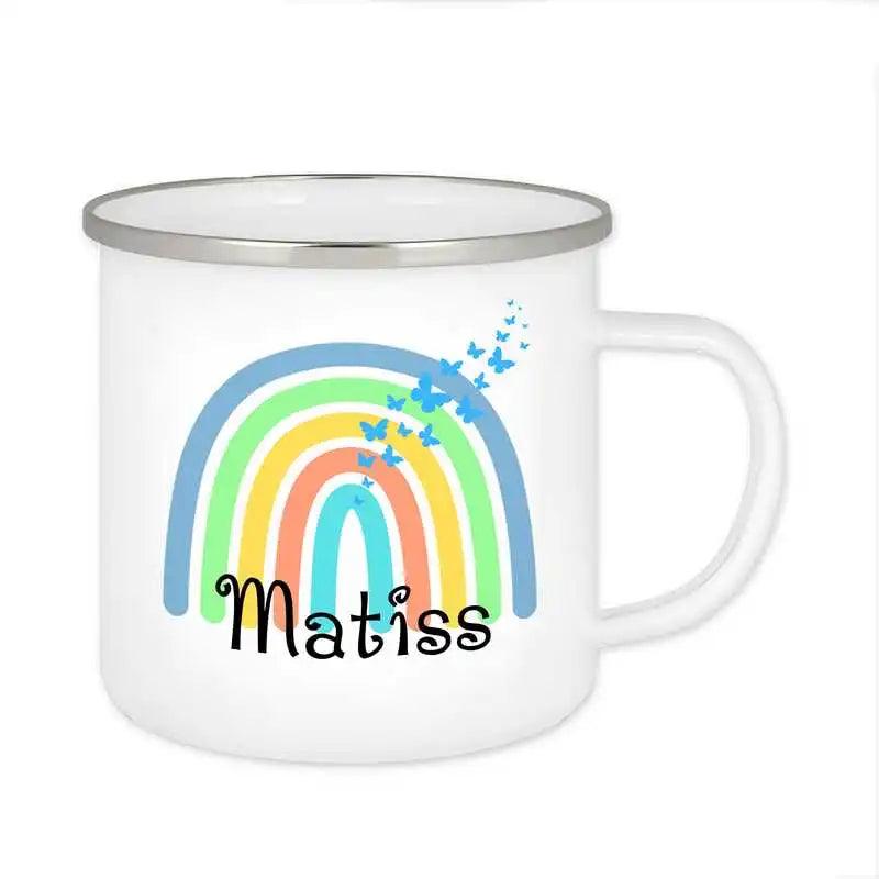 Emaille Tasse mit Namen | Motiv 4 | Matiss - Druckerino