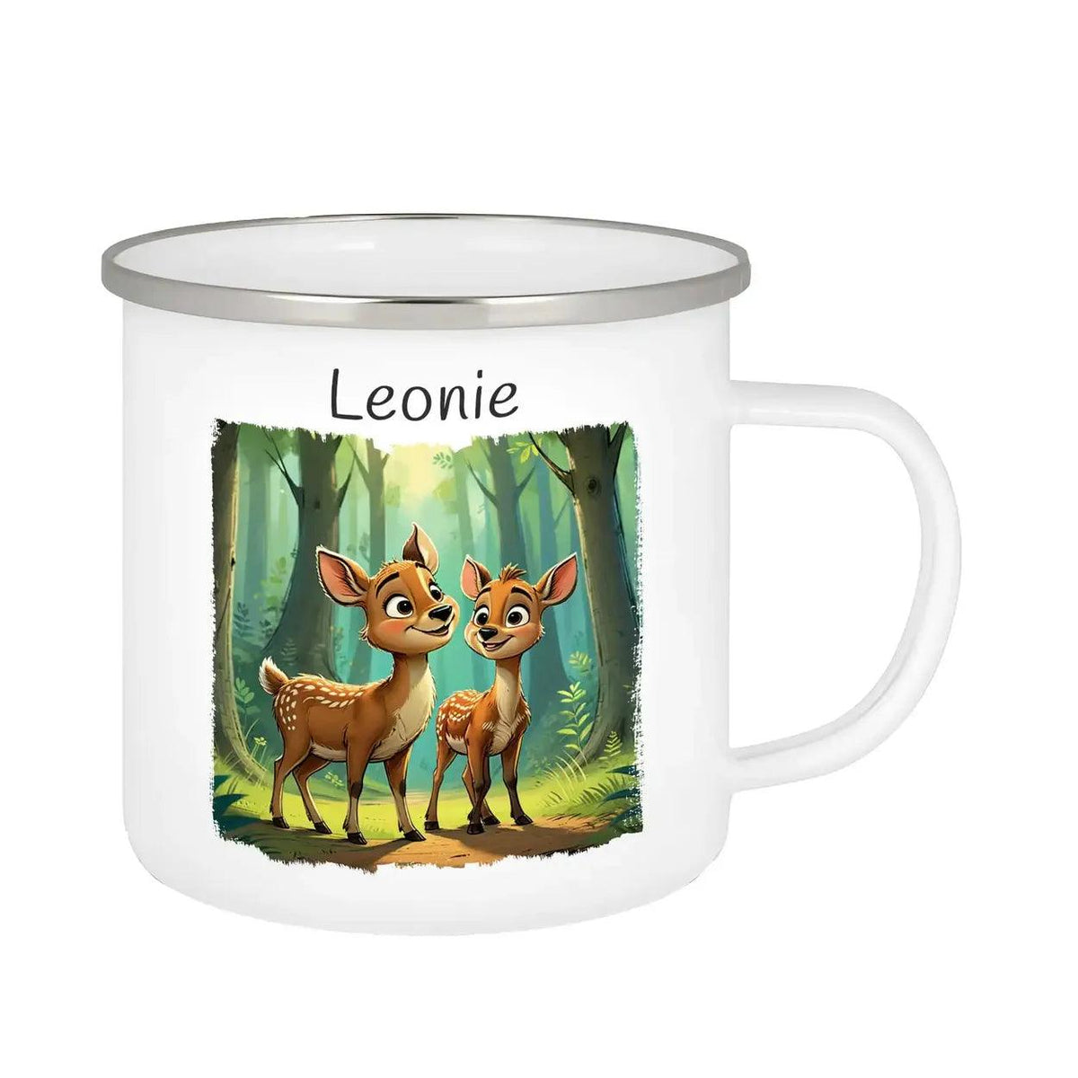 Emaille Tasse Sanfte Naturkinder - Druckerino