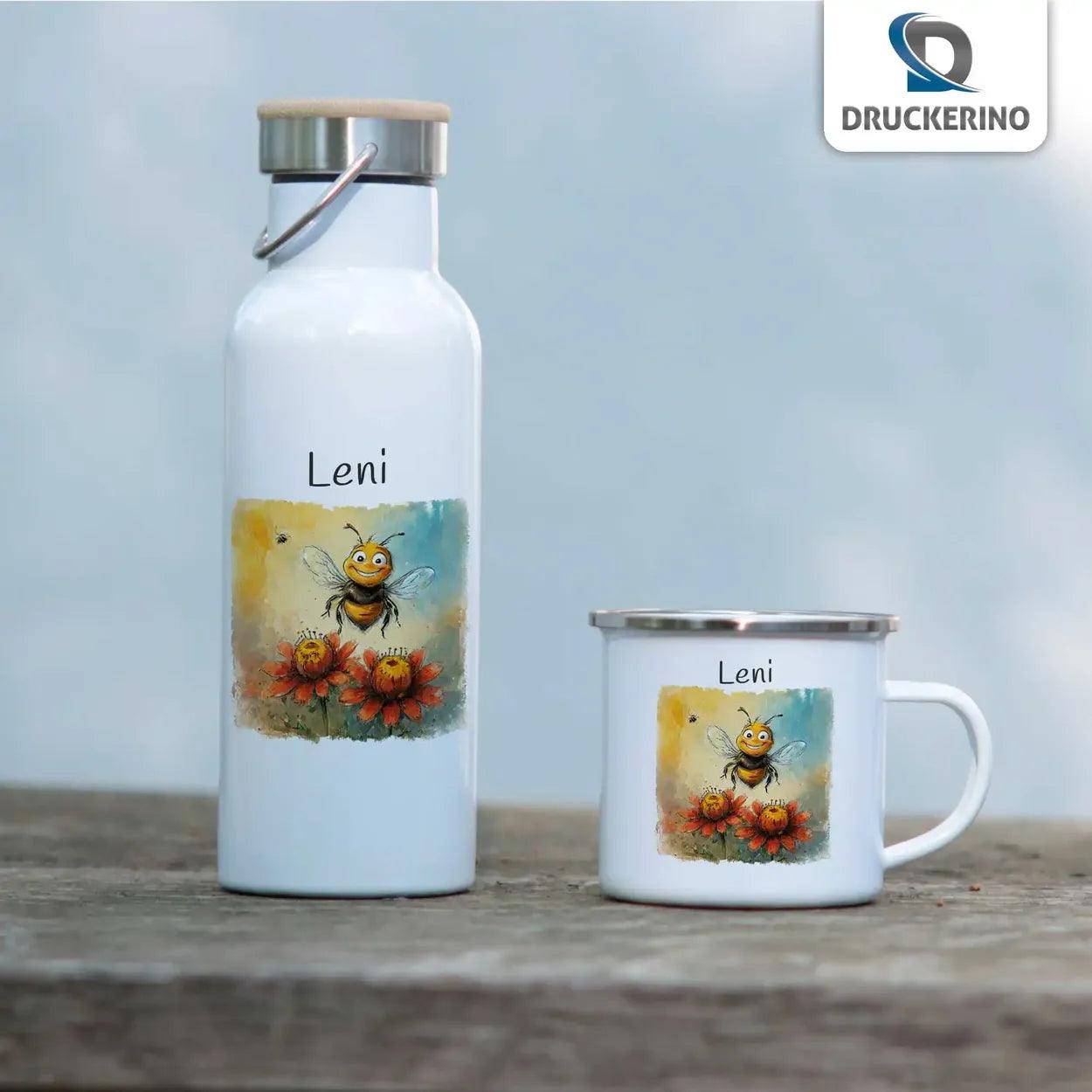 Emaille Tasse Summender Glücksbringer - Druckerino