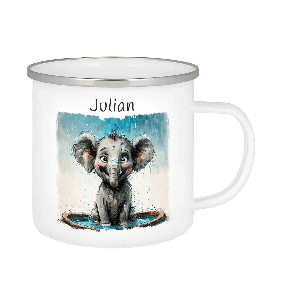 Emaille Tasse Törööö Abenteuer - Druckerino