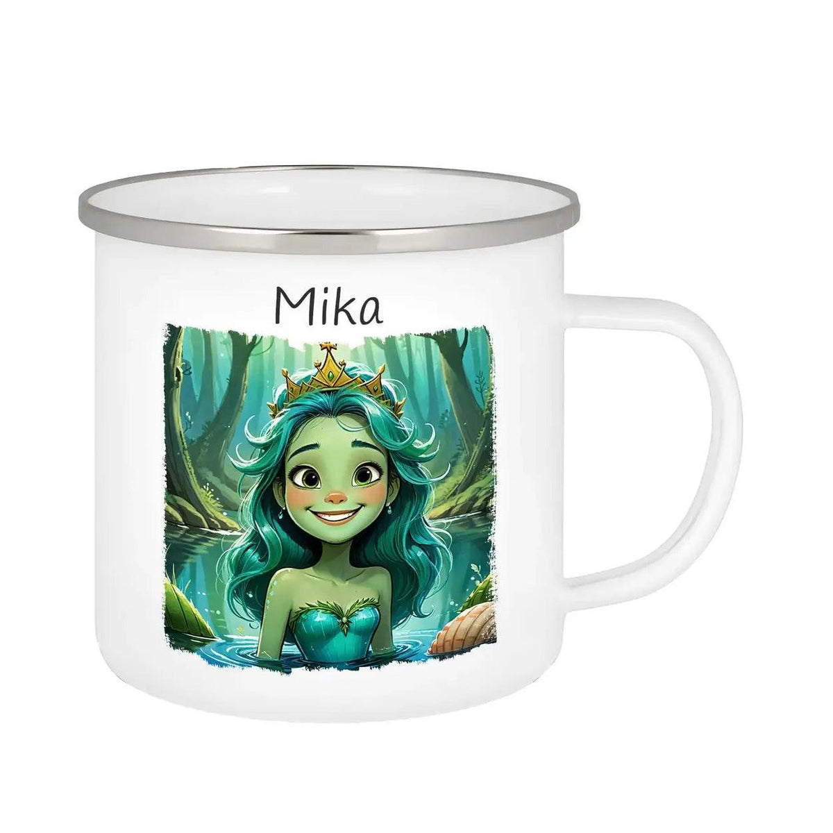 Emaille Tasse Waldfeen-Zauber - Druckerino