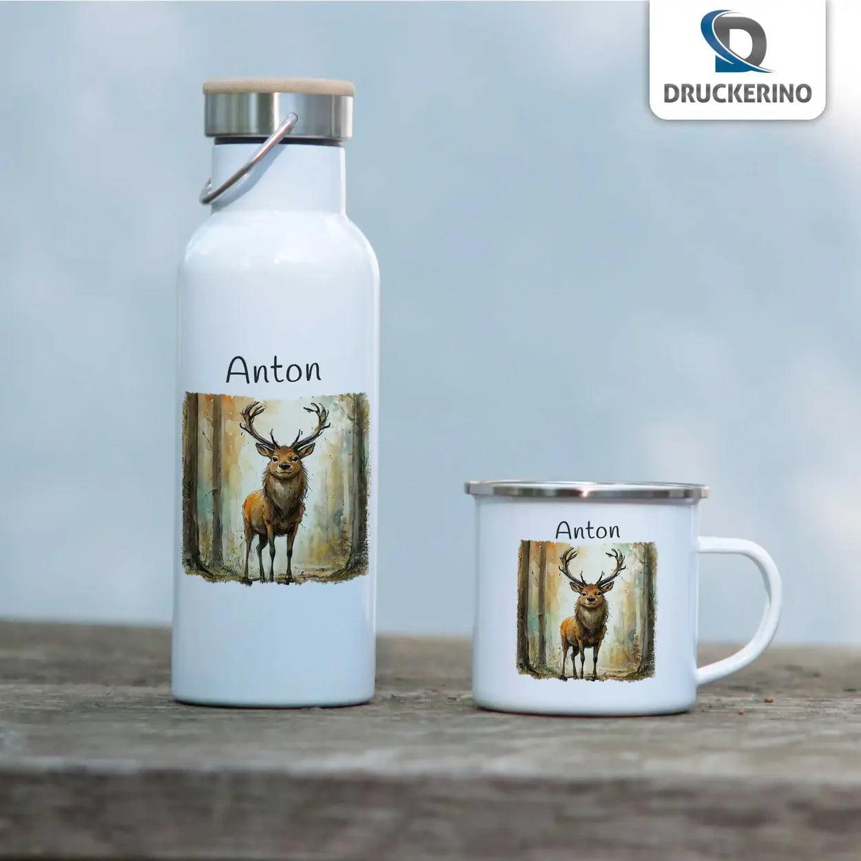 Emaille Tasse Waldkönig - Druckerino