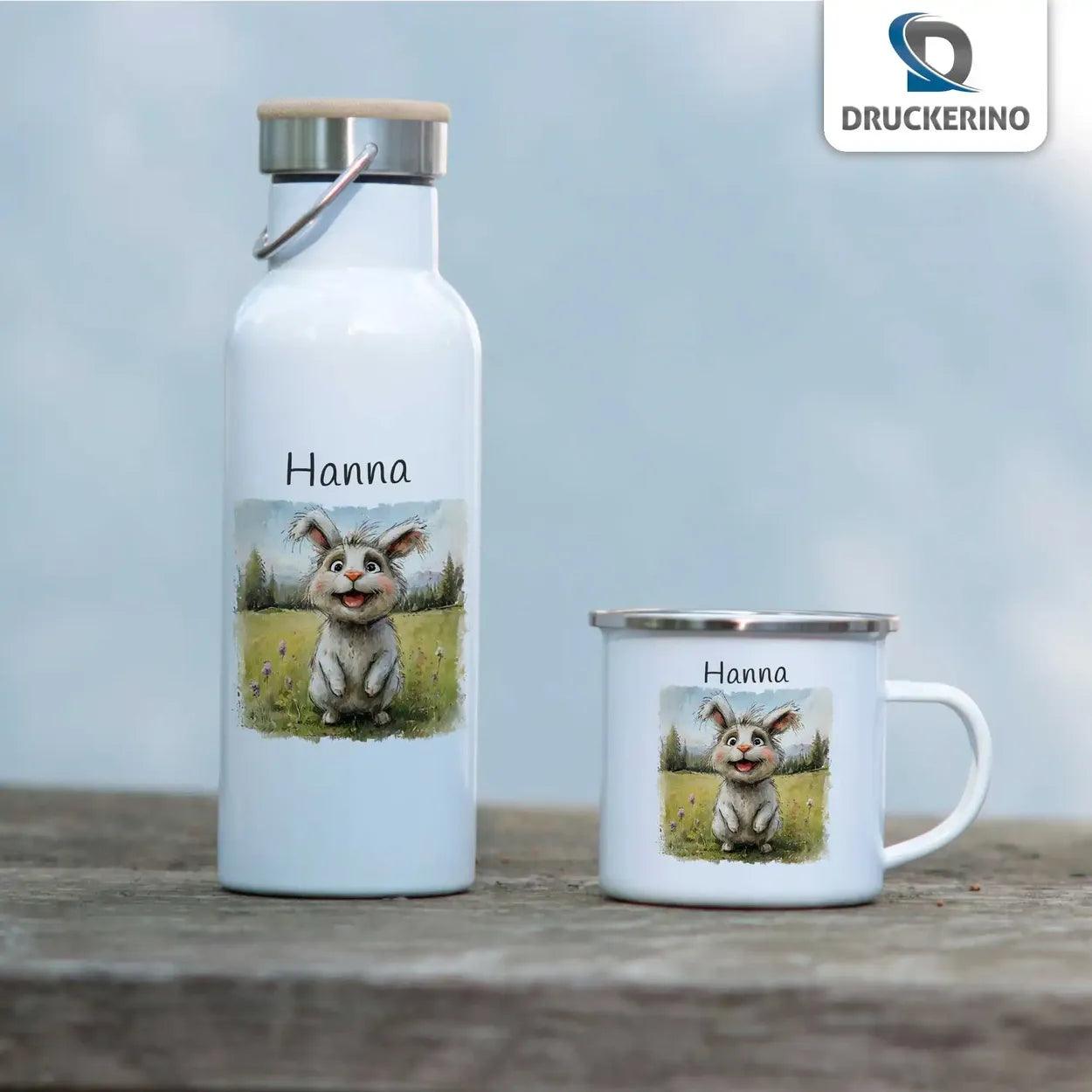 Emaille Tasse Wiesenhüpfer - Druckerino
