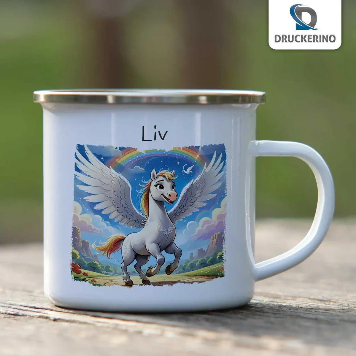 Emaille Tasse Zauber Pony - Druckerino