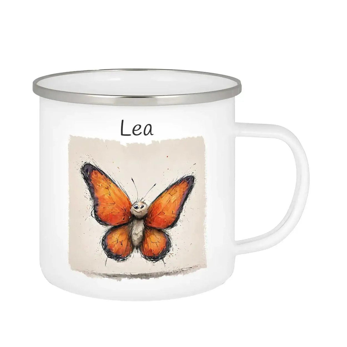 Emaille Tasse Zauberflügel - Druckerino