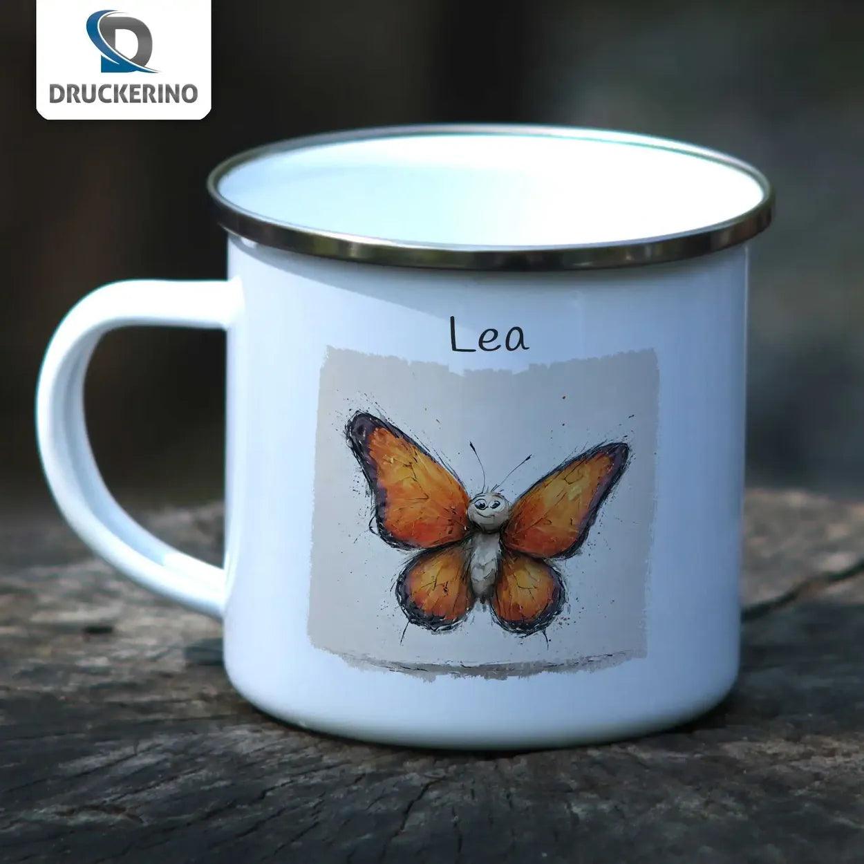 Emaille Tasse Zauberflügel - Druckerino