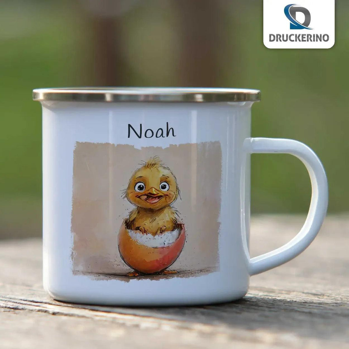 Emaille Tasse Zauberküken - Druckerino