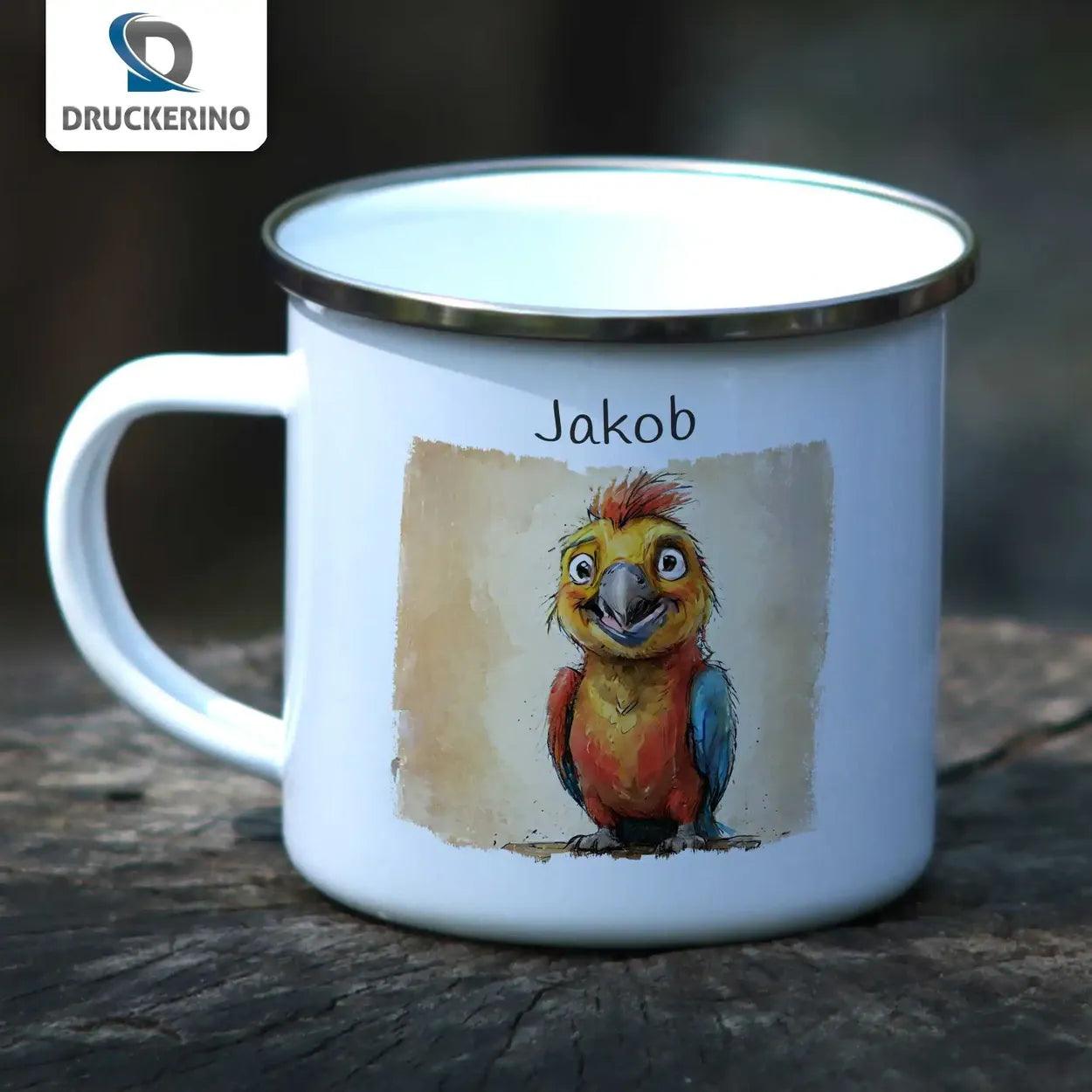 Emaille Tasse Zauberparadies - Druckerino