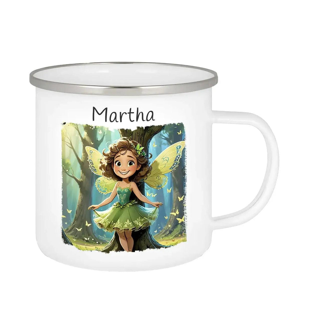 Emaille Tasse Zauberwaldfeen - Druckerino