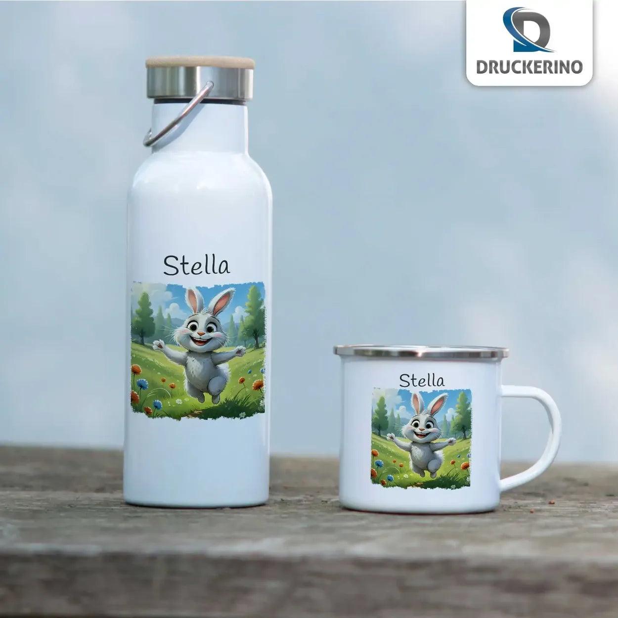 Emaille Tasse Zauberwelt Hase - Druckerino