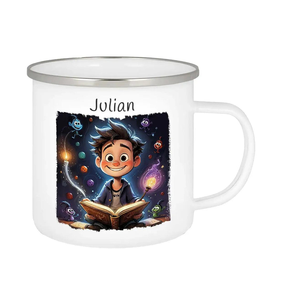 Emaille Tasse Zauberwelten - Druckerino