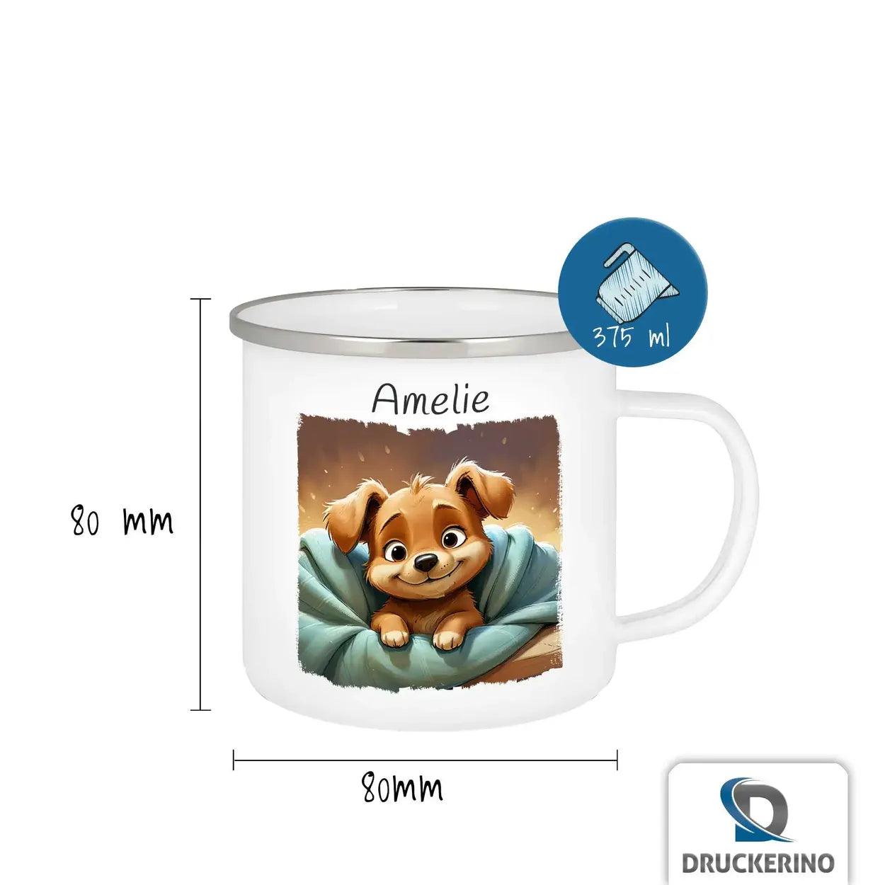 Emaille Tasse Zauberweltenbecher - Druckerino
