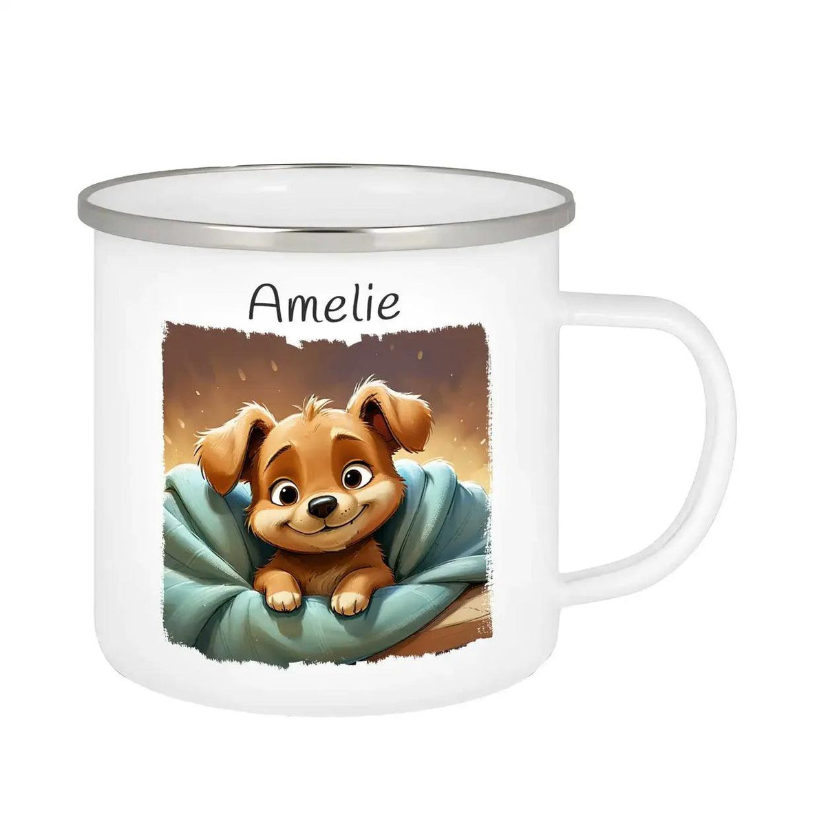 Emaille Tasse Zauberweltenbecher - Druckerino