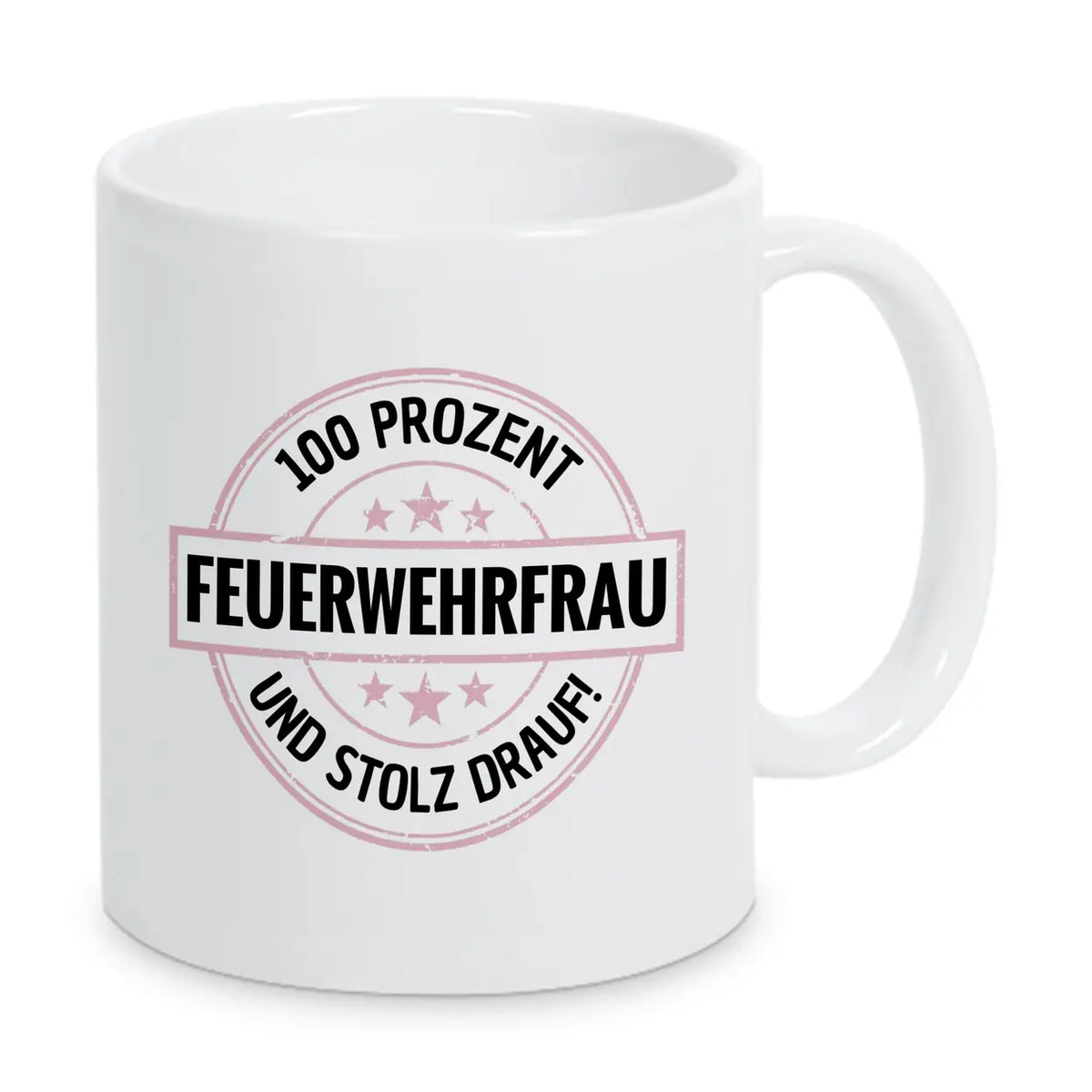Feuerwehrfrau 100 Prozent Tasse - Druckerino