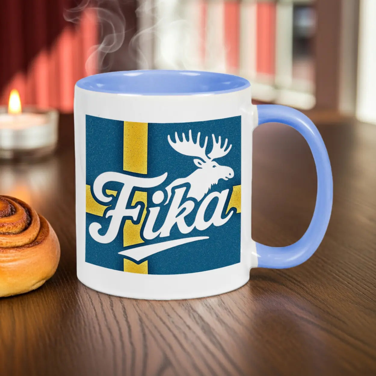 Schweden Elch Fika Tasse | Souvenir & Geschenk für Schwedenfans