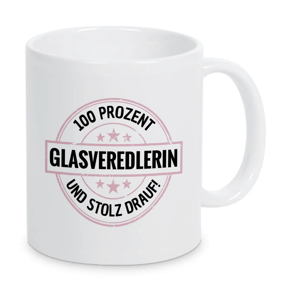 Glasveredlerin 100 Prozent Tasse - Druckerino
