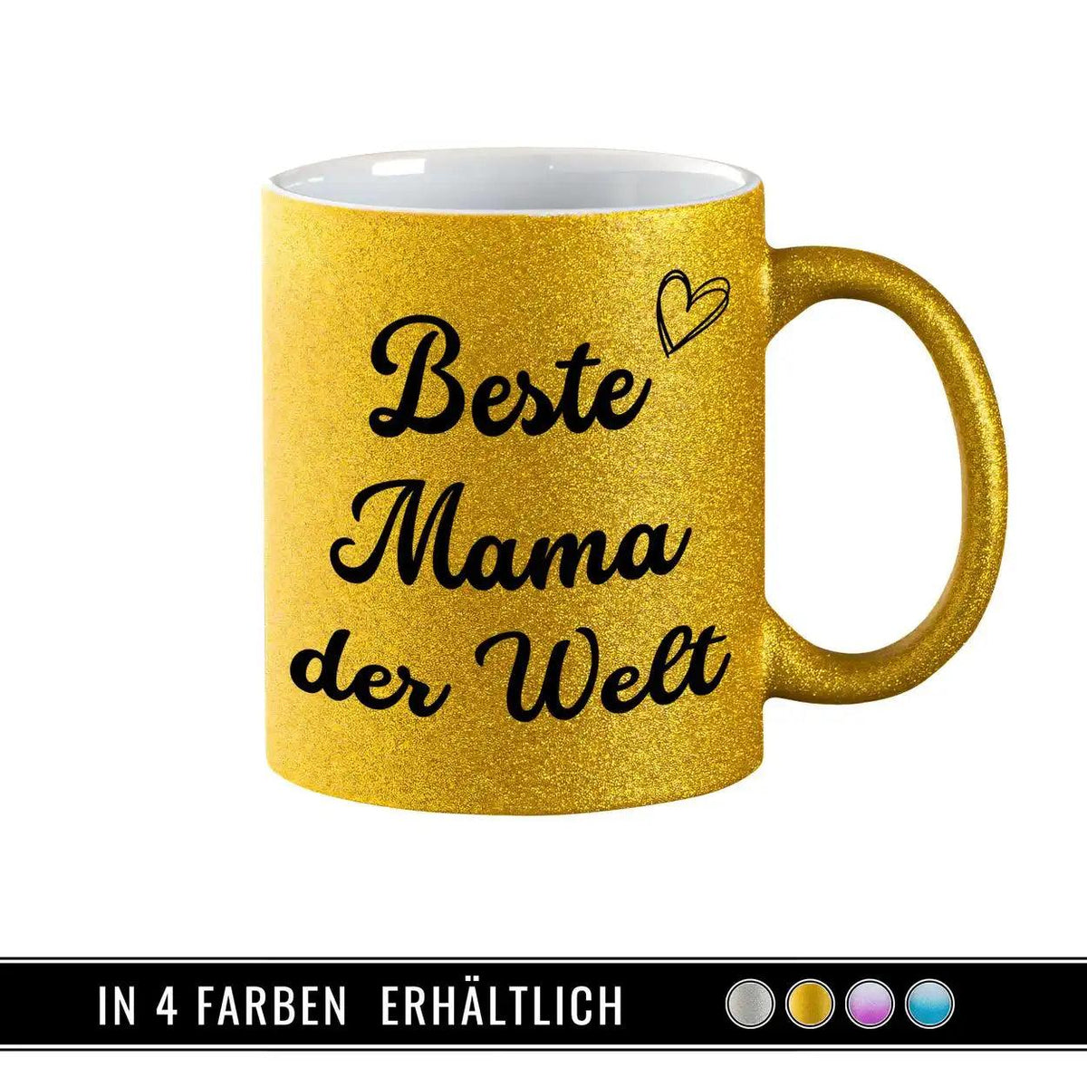 Glitzertasse - Beste Mama der Welt - Druckerino