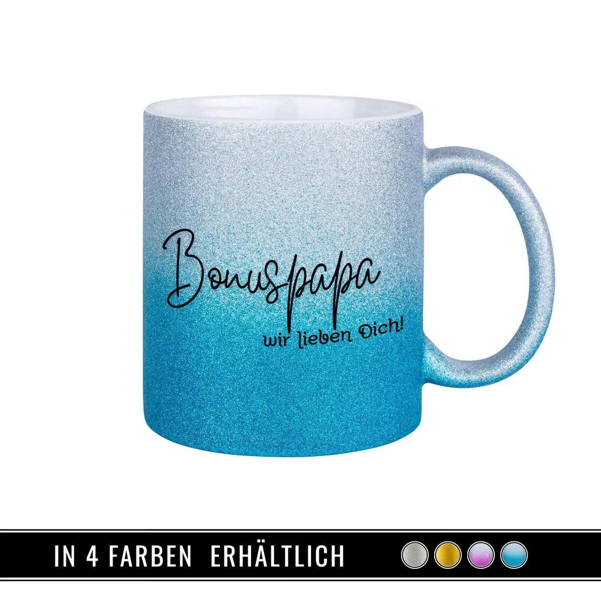 Glitzertasse - Bonuspapa - Druckerino