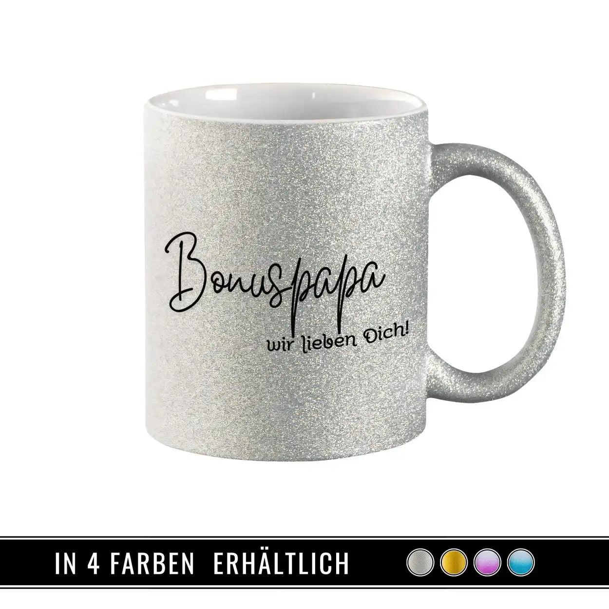 Glitzertasse - Bonuspapa - Druckerino