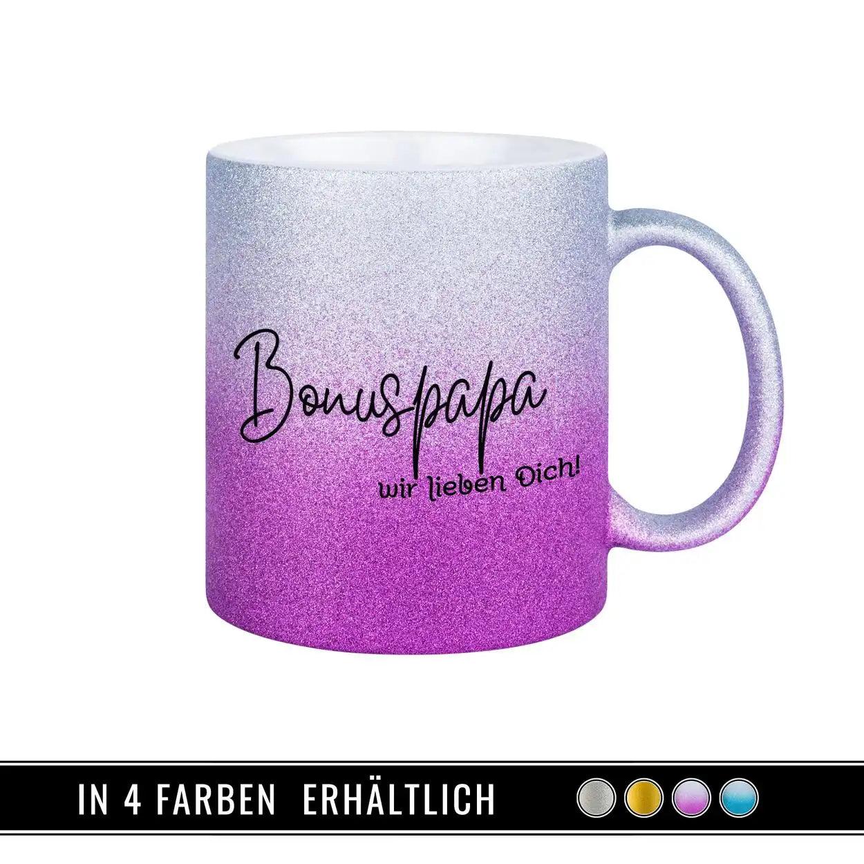 Glitzertasse - Bonuspapa - Druckerino