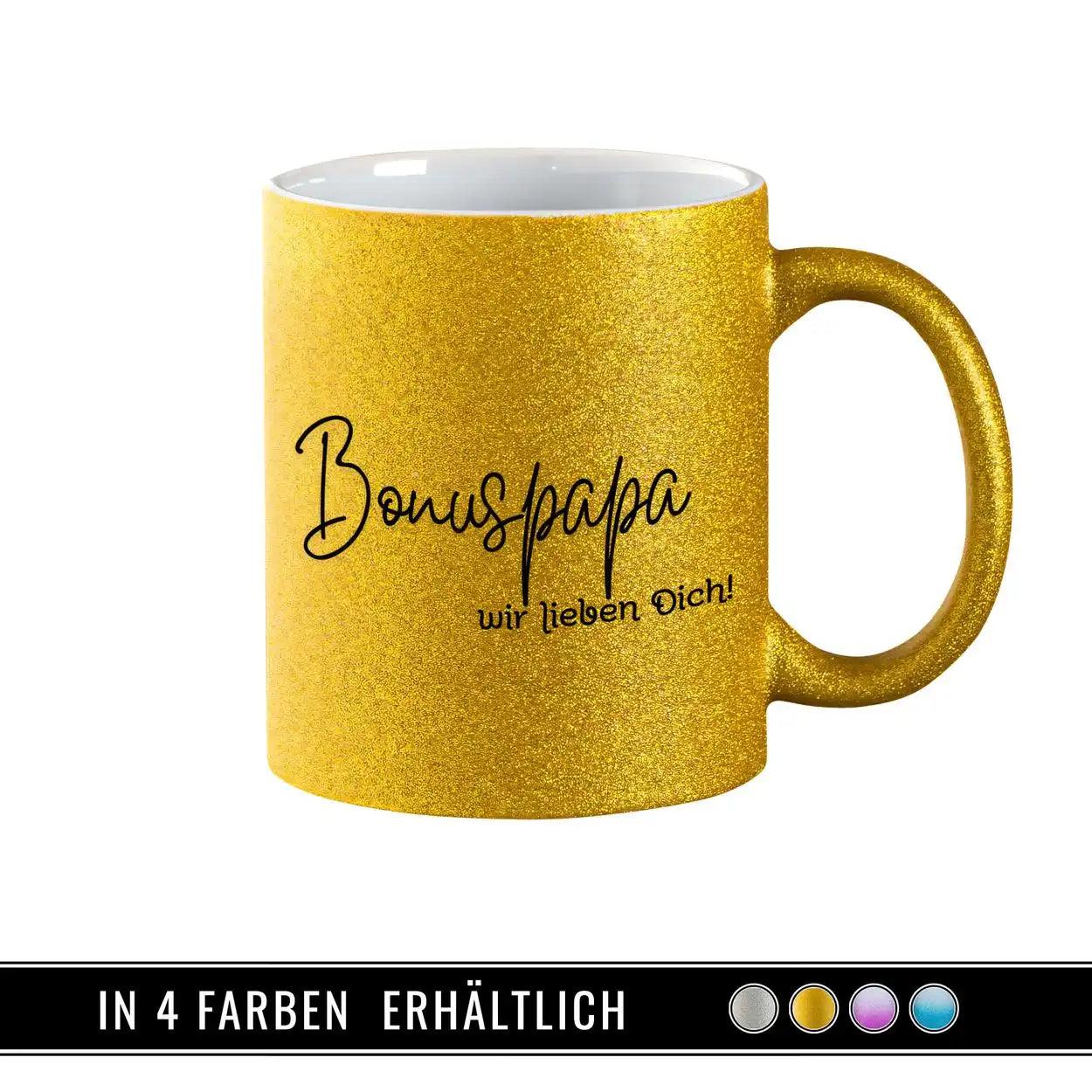 Glitzertasse - Bonuspapa - Druckerino