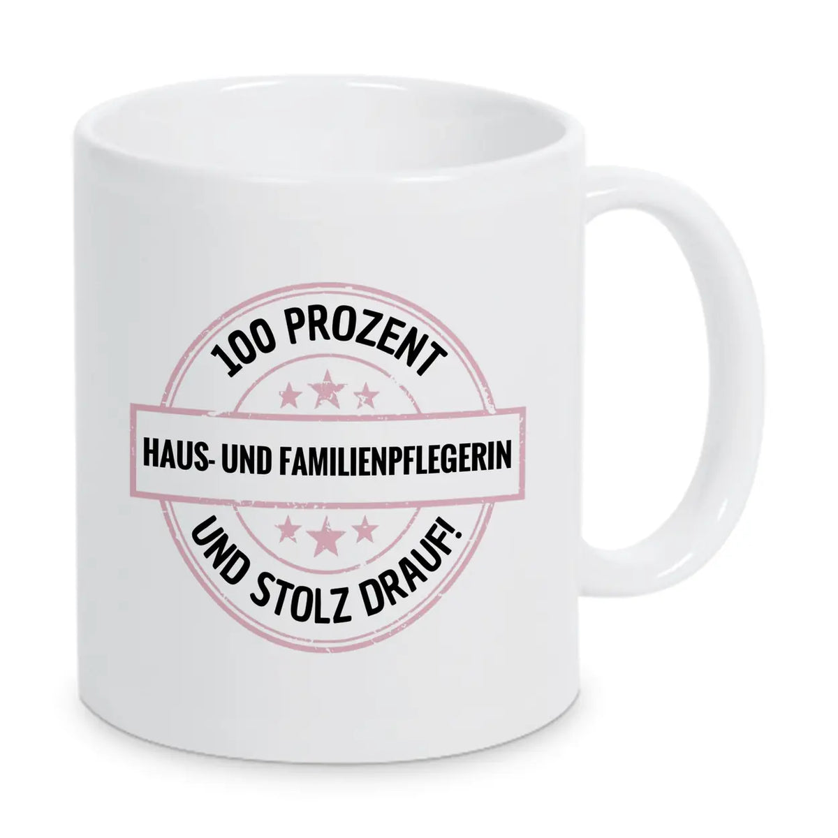 Haus- und Familienpflegerin 100 Prozent Tasse - Druckerino