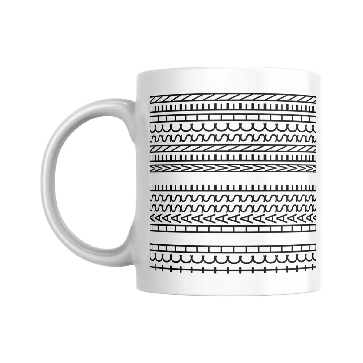 Ich hasse Menschen Tasse weiß - rundum bedruckt