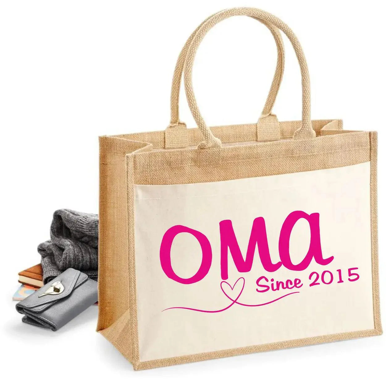 Jutetasche Oma Since - Druckerino