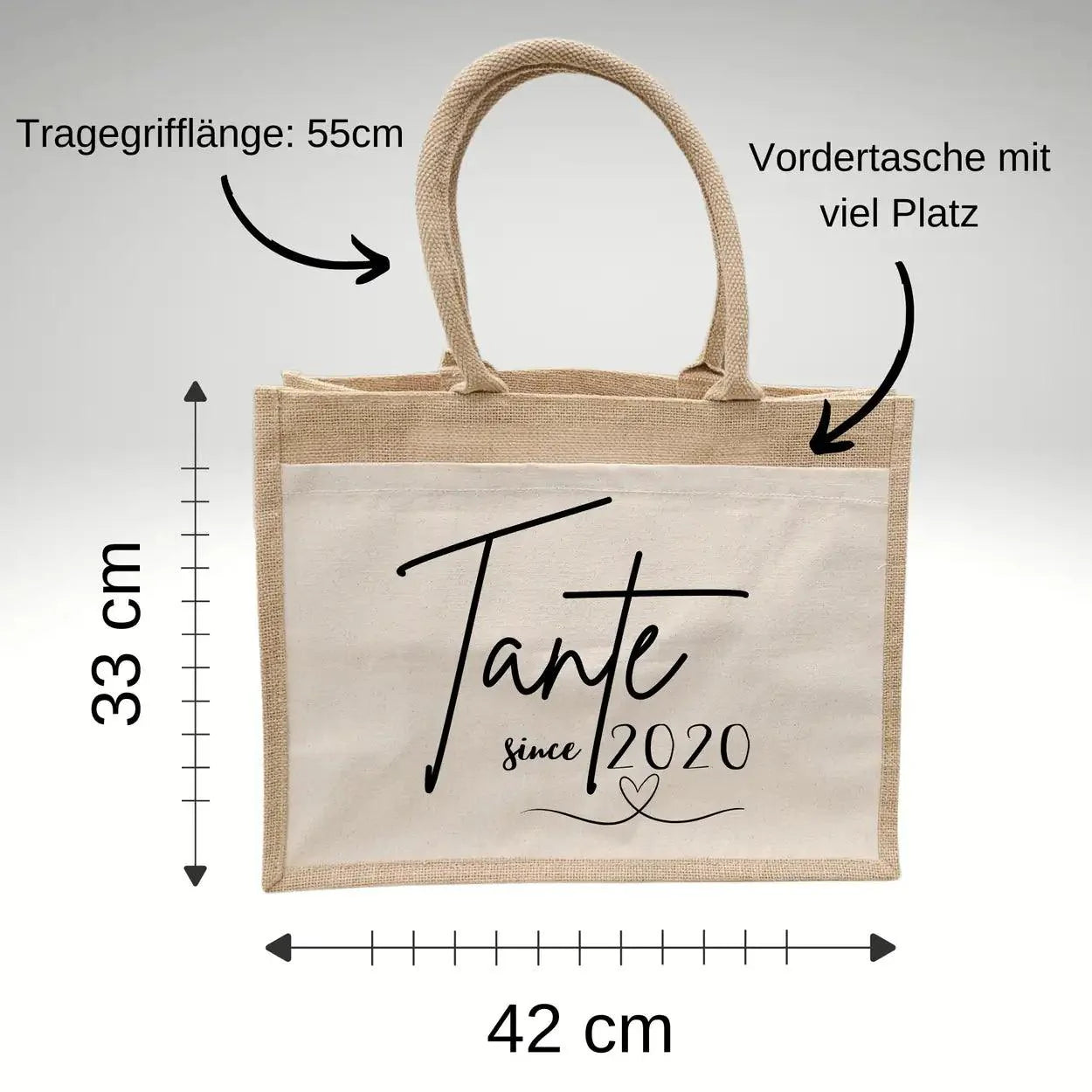 Jutetasche Tante Since - Druckerino