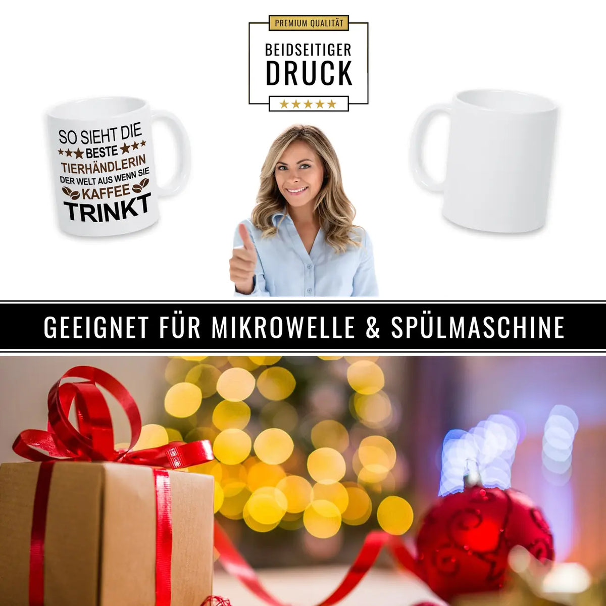 Kaffeetasse So sieht die beste Tierhändlerin der Welt aus. - Druckerino