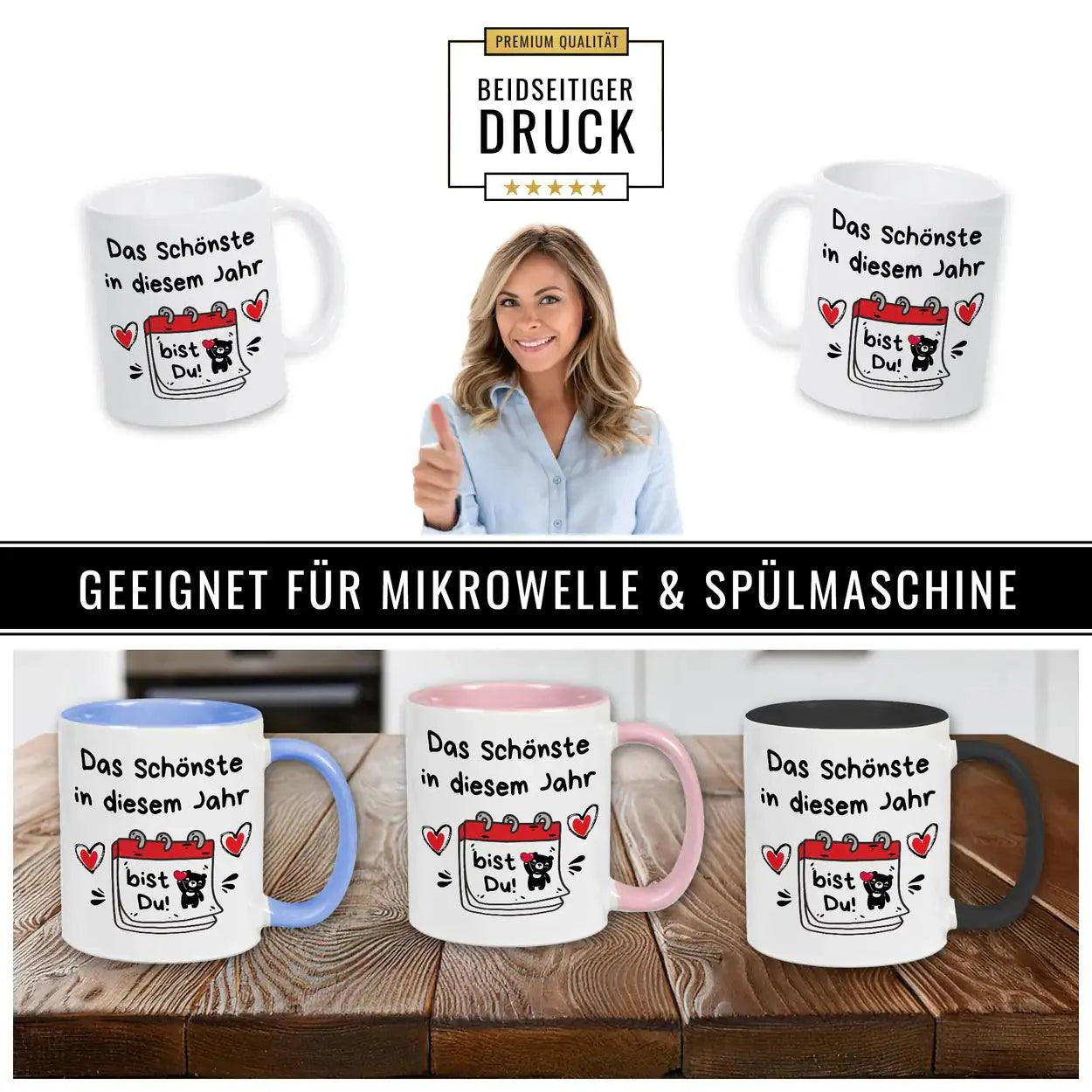 Keramik Tasse Das Schönste in diesem Jahr bist Du - Druckerino