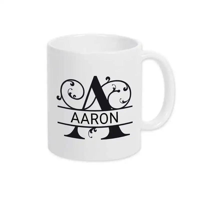 Keramik Tasse mit Namen | Motiv 1 | Aaron - Druckerino