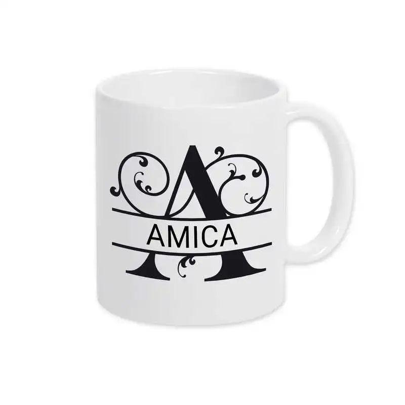 Keramik Tasse mit Namen | Motiv 1 | Amica - Druckerino