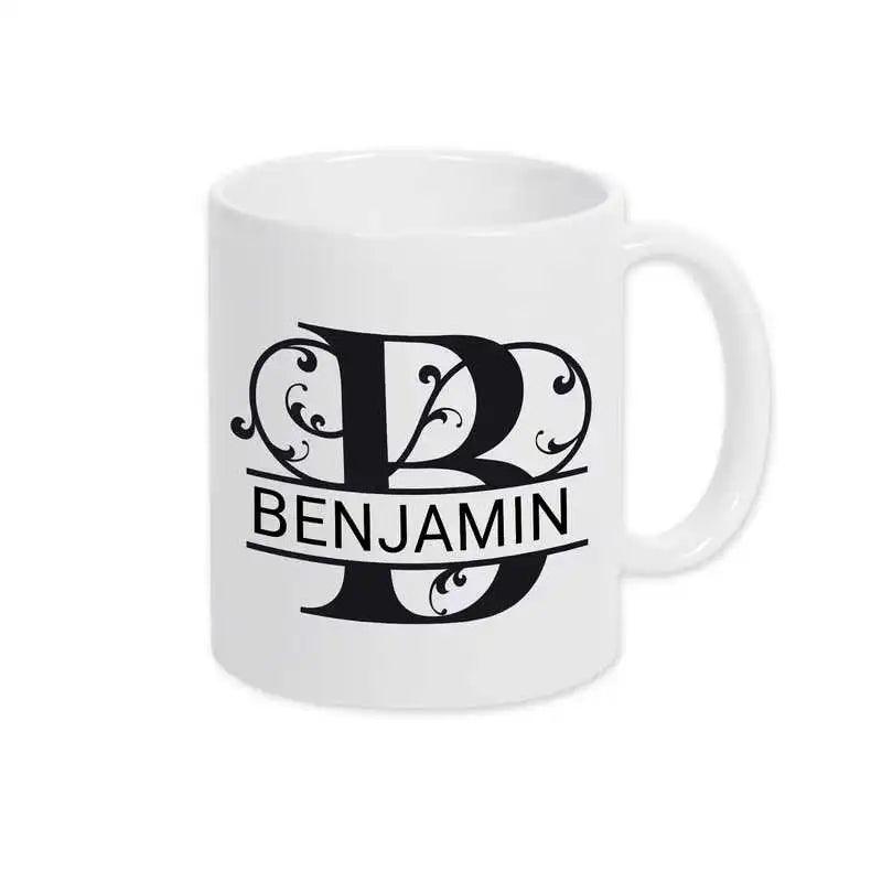 Keramik Tasse mit Namen | Motiv 1 | Benjamin - Druckerino