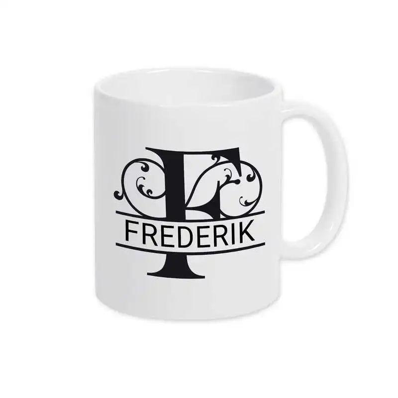 Keramik Tasse mit Namen | Motiv 1 | Frederik - Druckerino
