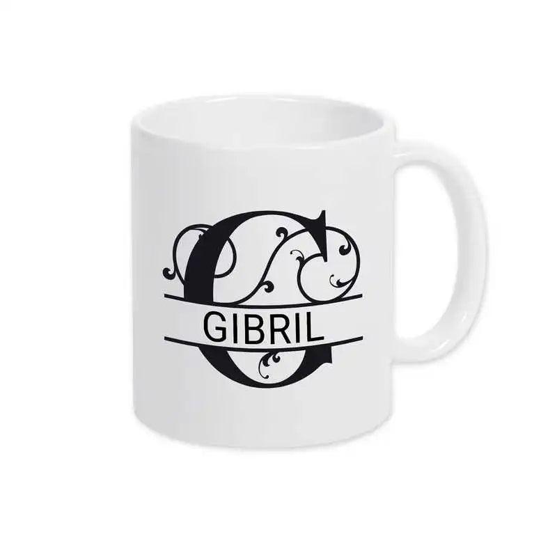 Keramik Tasse mit Namen | Motiv 1 | Gibril - Druckerino