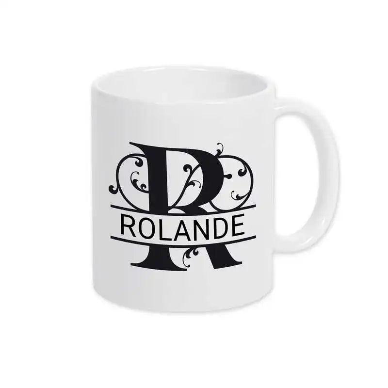 Keramik Tasse mit Namen | Motiv 1 | Rolande - Druckerino