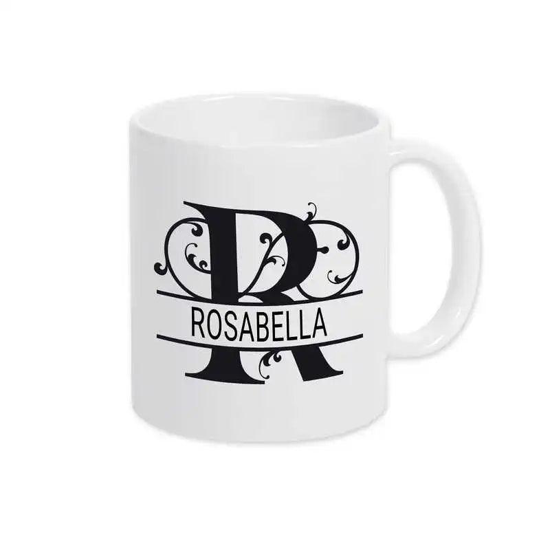 Keramik Tasse mit Namen | Motiv 1 | Rosabella - Druckerino